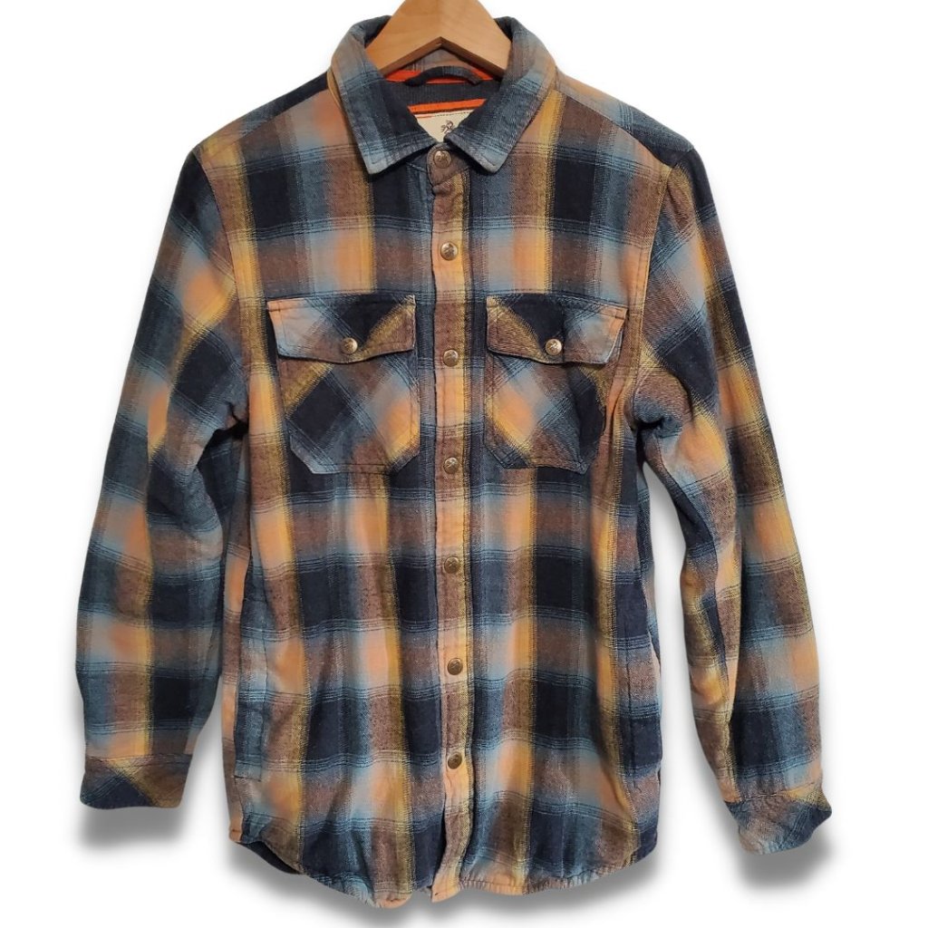 Legendary Whitetails Men's Small Archer Thermal Lined Plaid Flannel Shirt Jacket